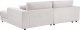 Beliani Narożnik 3-osobowy lewostronny biały LOFOTEN 4