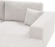 Beliani Narożnik 3-osobowy lewostronny biały LOFOTEN 6