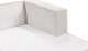 Beliani Narożnik 3-osobowy lewostronny biały LOFOTEN 7