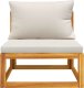 vidaXL 3-cz. zestaw wypoczynkowy do ogrodu, poduszki, drewno akacjowe 4
