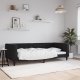 vidaXL Sofa z funkcją spania, czarna, 90x200 cm, obita aksamitem 1