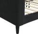 vidaXL Sofa z funkcją spania, czarna, 90x200 cm, obita aksamitem 6