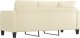 vidaXL 3-osobowa sofa, kremowa, 180 cm, sztuczna skóra 5