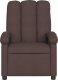 vidaXL Rozkładany fotel masujący, ciemnobrązowy, obity tkaniną 4