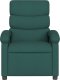 vidaXL Rozkładany fotel masujący, ciemnozielony, obity tkaniną 4