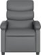 vidaXL Rozkładany fotel masujący, szary, obity sztuczną skórą 4