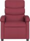 vidaXL Rozkładany fotel masujący, winna czerwień, obity tkaniną 4