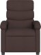 vidaXL Rozkładany fotel masujący, ciemnobrązowy, obity tkaniną 4