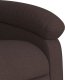 vidaXL Rozkładany fotel masujący, ciemnobrązowy, obity tkaniną 9