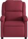 vidaXL Rozkładany fotel masujący, winna czerwień, obity tkaniną 4