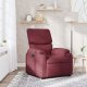 vidaXL Fotel rozkładany, winna czerwień, obity tkaniną 2