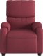 vidaXL Fotel rozkładany, winna czerwień, obity tkaniną 3