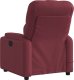 vidaXL Rozkładany fotel masujący, winna czerwień, obity tkaniną 4