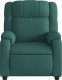 vidaXL Rozkładany fotel masujący, ciemnozielony, obity tkaniną 7