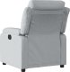 vidaXL Fotel rozkładany, jasnoszary, tapicerowany tkaniną 3