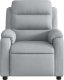 vidaXL Fotel rozkładany, jasnoszary, tapicerowany tkaniną 6