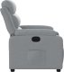 vidaXL Fotel rozkładany, jasnoszary, tapicerowany tkaniną 7