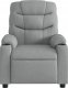 vidaXL Fotel rozkładany, jasnoszary, tapicerowany tkaniną 6
