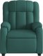 vidaXL Rozkładany fotel masujący, ciemnozielony, obity tkaniną 7
