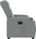 vidaXL Elektryczny fotel rozkładany, jasnoszary, obity tkaniną 9