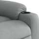 vidaXL Elektryczny fotel rozkładany, jasnoszary, obity tkaniną 10