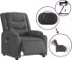 vidaXL Rozkładany fotel masujący, elektryczny, ciemnoszary, tkanina 5