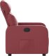 vidaXL Fotel rozkładany, czerwone wino, sztuczna skóra 7