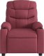 vidaXL Fotel rozkładany, winna czerwień, obity tkaniną 6