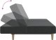 vidaXL 2-osobowa kanapa rozkładana, ciemnoszara, tapicerowana tkaniną 7