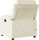 vidaXL vidaXL Rozkładany fotel masujący, elektryczny, kremowy, sztuczna skóra 5
