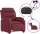 vidaXL vidaXL Rozkładany fotel masujący, elektryczny, winna czerwień, tkanina 6