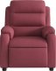 vidaXL vidaXL Rozkładany fotel masujący, elektryczny, winna czerwień, tkanina 9