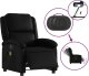 vidaXL Rozkładany fotel masujący, elektryczny, czarny, sztuczna skóra 5