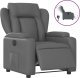 vidaXL Elektryczny fotel rozkładany, szary, obity sztuczną skórą 2