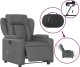 vidaXL Elektryczny fotel rozkładany, szary, obity sztuczną skórą 5