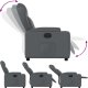 vidaXL Elektryczny fotel rozkładany, szary, obity sztuczną skórą 6