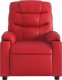 vidaXL Rozkładany fotel masujący, elektryczny, czerwony, ekoskóra 8