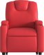 vidaXL Rozkładany fotel pionizujący z masażem, elektryczny, czerwony 8