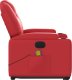 vidaXL Rozkładany fotel pionizujący z masażem, elektryczny, czerwony 9