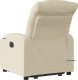 vidaXL Podnoszony fotel masujący, elektryczny, rozkładany, kremowy 4