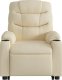 vidaXL Podnoszony fotel masujący, elektryczny, rozkładany, kremowy 8