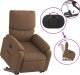vidaXL Podnoszony fotel masujący, elektryczny, rozkładany, brązowy 11