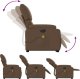 vidaXL Podnoszony fotel masujący, elektryczny, rozkładany, brązowy 6
