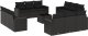 vidaXL 13-częściowy zestaw mebli do ogrodu, poduszki, czarny, rattan PE 2