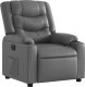 vidaXL Elektryczny fotel rozkładany, szary, obity sztuczną skórą 3