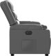 vidaXL Elektryczny fotel rozkładany, szary, obity sztuczną skórą 9