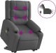 vidaXL Podnoszony fotel masujący, elektryczny, rozkładany, ciemnoszary 2