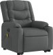 vidaXL Podnoszony fotel masujący, elektryczny, rozkładany, ciemnoszary 3