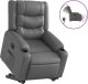 vidaXL Rozkładany fotel pionizujący elektryczny szary 2