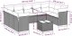 vidaXL 10-częściowy zestaw mebli ogrodowych z poduszkami, beżowy, polirattan 3